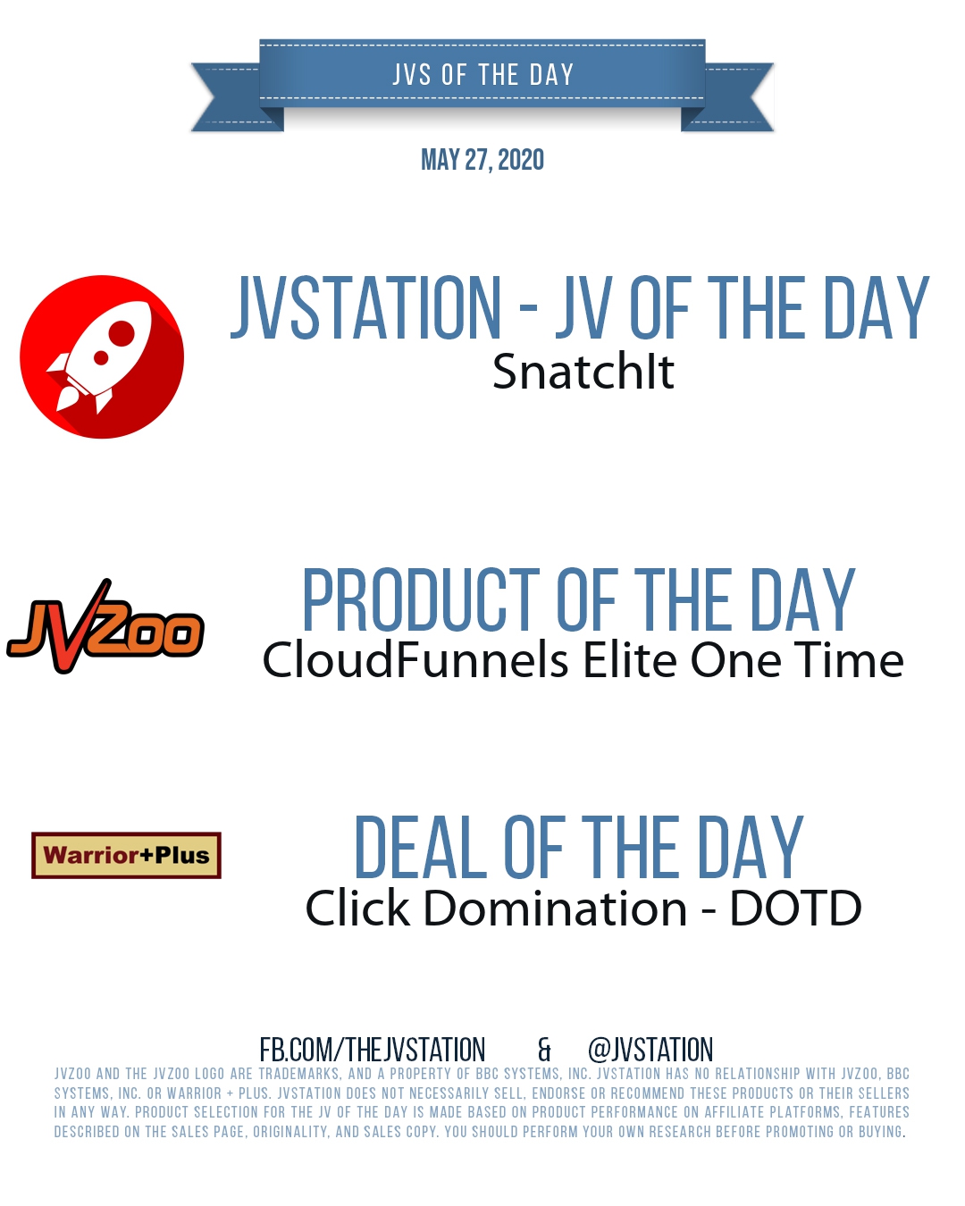 JVs of the day - May 27, 2020