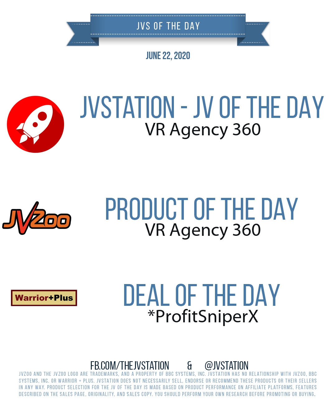 JVs of the day - June 22, 2020