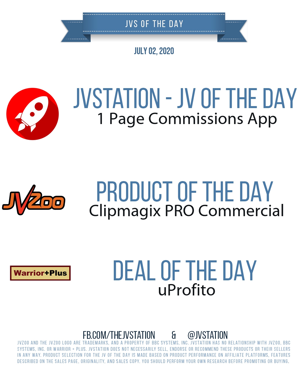 JVs of the day - July 02, 2020